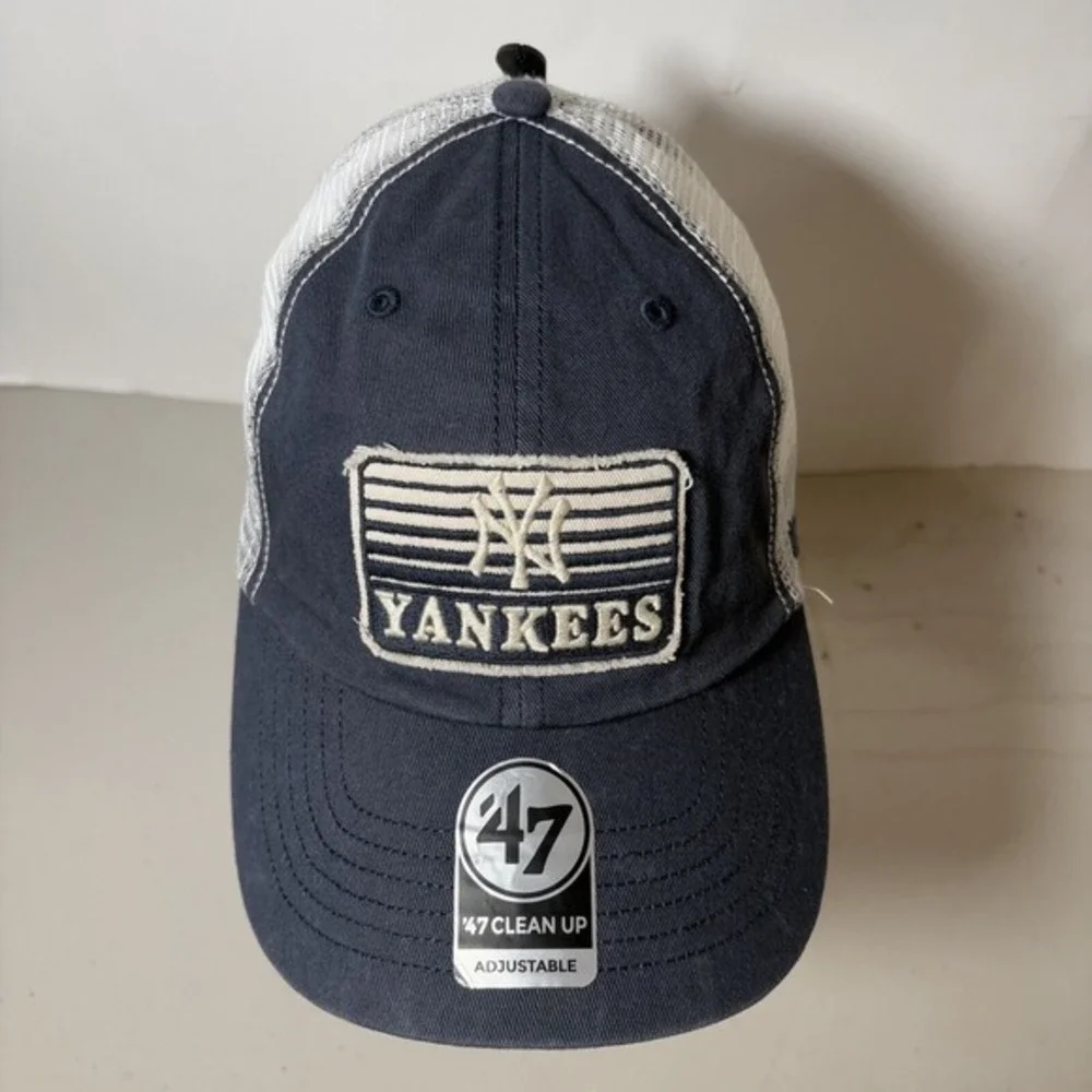 '47‎ Clean Up New York Yankees Vintage Navy MLB Snapback Hat NEW